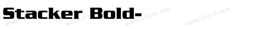 Stacker Bold字体转换